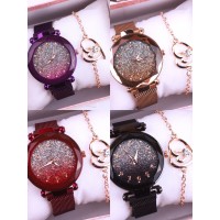 ★1-068 RELOJ CON PULSERA PARA DAMA MAGNETICO 