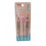R23-91 KIT DE PINZA PARA CEJAS Y ESPATULA DE UÑAS 