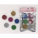 C-091 KIT DE GLITTER PARA UNAS X6 UNID