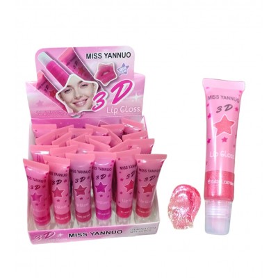6MA-014 BRILLO LABIAL 3D ESCARCHADO MISS YANNUO X 24PCS 