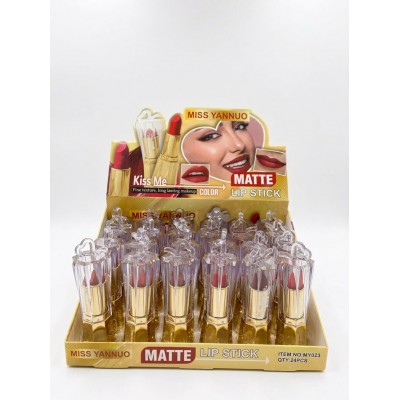 9MA-023 LABIAL EN BARRA MATTE KISS ME ANNASIA X 24PCS 
