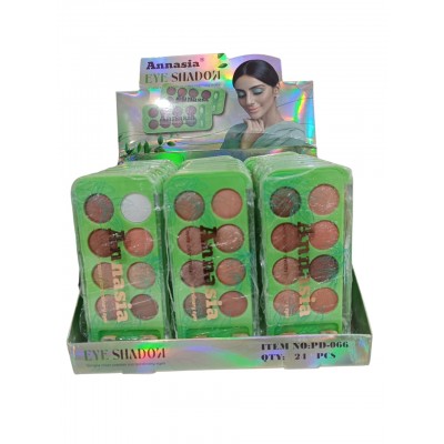 6MA-066 PALETA DE SOMBRAS TONOS TIERRA ANNASIA X 24PCS 