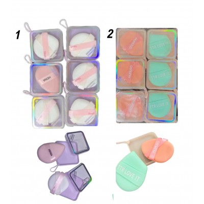 3MA-9695 DOCENA BORLA PARA MAQUILLAJE GRANDE X UNIDAD