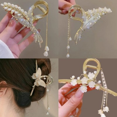 A6-098 GANCHETA DE FLOR BRILLANTE (MODELOS SURTIDOS)