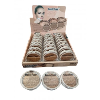 6MA-0804 POLVO COMPACTO ROMANTIC FLOWER X 24PCS 