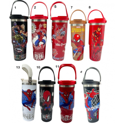 4TB-4057 TERMO DE ACERO INOXIDABLE DE SUPERHEROE 900ML