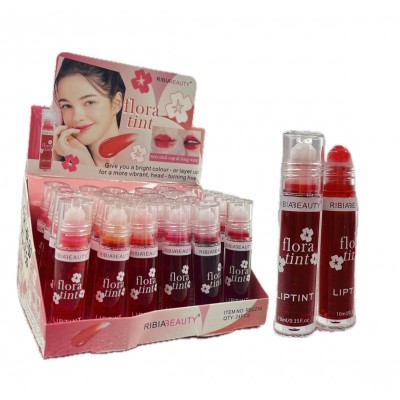 3MA-2236 TINTA PARA LABIOS CON APLICADOR DE BOLITA RIBIABEAUTY X 24 PCS 