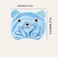 C-085 GORRO DE SECADO DE CABELLO CON DISENO DE OSO