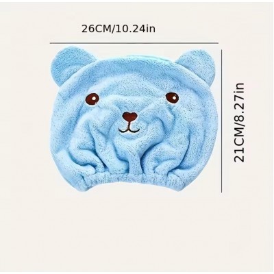 C-085 GORRO DE SECADO DE CABELLO CON DISENO DE OSO