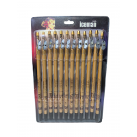 2MA-0433 DELINEADOR EN LAPIZ MARRON POR 12 HORAS PAQUETE X 12