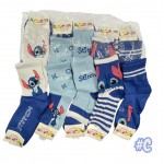 4TR-4012 MEDIAS SANRIO LARGAS DE ALGODON  STITCH X 10 PARES #B