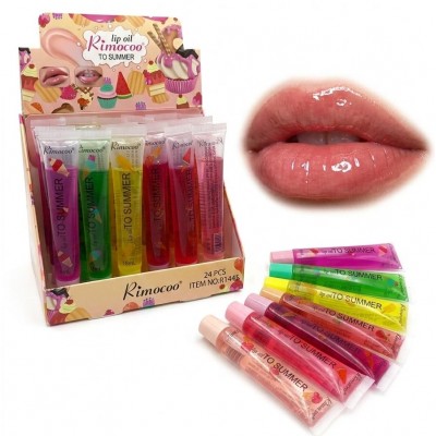 6MA-1445 BRILLO LABIAL SIN COLOR HELADO RIMOCOO X 24PCS