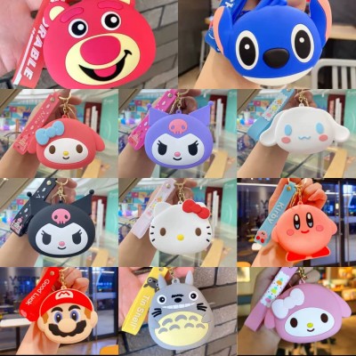P14-012 LLAVERO DE BOLSITO KAWAII DE SILICON PARA AUDIFONOS 
