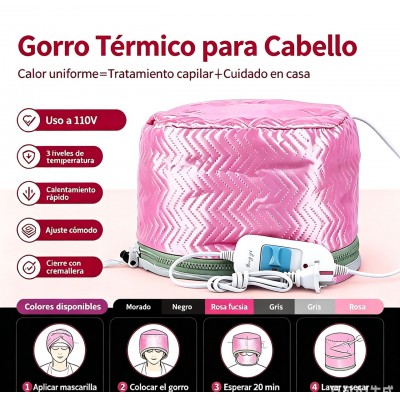 7TR-002 GORRO TERMICO ELECTRICO PARA TRATAMIENTOS CAPILARES 110V 