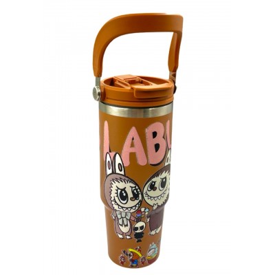 ✦4TB-4052 TERMO DE ACERO INOXIDABLE DE SERIE LABUBU 900ML