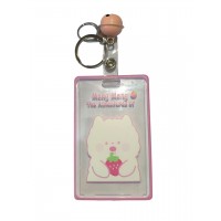A3-035 PORTA CARNET KAWAII CON CASCABEL
