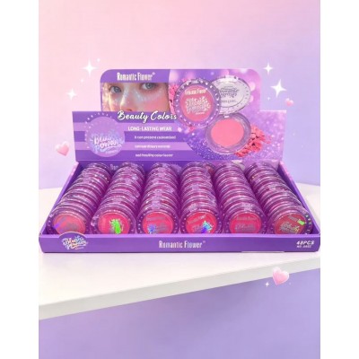 8MA-2082 RUBOR BEAUTY COLOR CAJA MORADA 48PCS 
