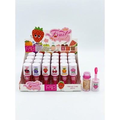 9MA-2092 BRILLO MAGICO ESCARCHADO APLICADOR GRUESO FRUTAS X 24PCS 