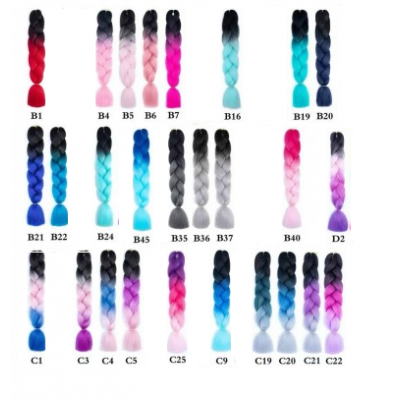 A14-016 100g 48inch KANEKALON EXTENCIONES PARA HACER TRENZAS CALIFORNIANAS
