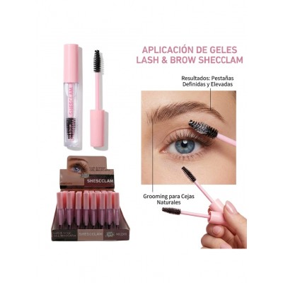 6MA-2305 RIMEL Y LAMINADOR TRANSPARENTE SHESCCLAM X 48PCS