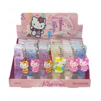 6MA-2385 BRILLO LABIAL HELLO KITTY CON APLIQUE RIMOCOO X 24PCS
