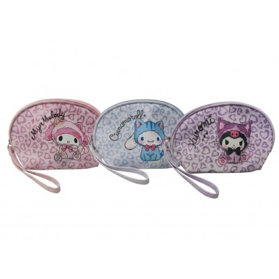 2BB-2034 PORTACOSMETICO ANIMAL PRINT DE SANRIO OVALADO 