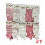 4TR-4019 MEDIAS CORTAS DE ALGODON HELLO KITTY X 10 PARES 