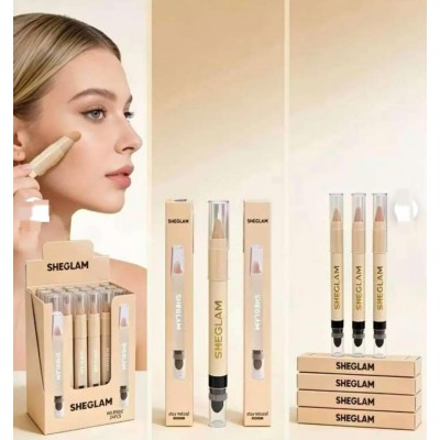6MA-083 CORRECTOR EN BARRA CON ESPONJA SHEGLAM X 24PCS
