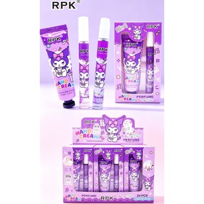 7CU-1766 KIT 2 EN 1 CREMA Y PERFUME DE KUROMI X12 CAJITA 