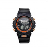 A5-075 RELOJ DIGITAL PARA DAMA SPORT SOLO NEGRO 