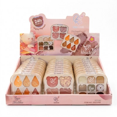 9MA-23702 PALETA DE SOMBRAS MULTICOLOR TRUE LOVER X24 PCS 