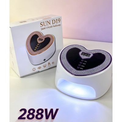 7EL-003 LAMPARA DE UÑAS SUN D19 MORADA 288W 