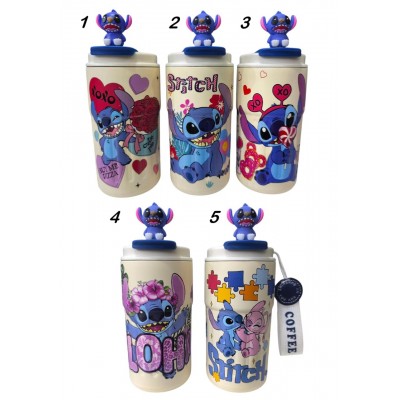 4TB-4038 TERMO DE ACERO INOXIDABLE STITCH 480ML