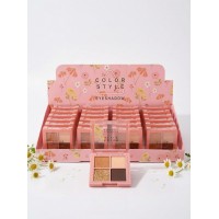 9MA-6997 PALETAS DE SOMBRAS 4 TONOS COLOR STYLE DE FLORES X24 PCS 9MA-6997 PALETAS DE SOMBRAS 4 TONOS COLOR STYLE DE FLORES X24 PCS