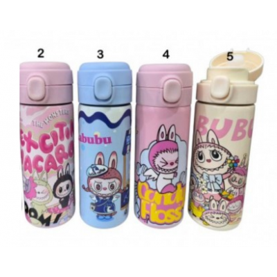 ✦4TB-4049 TERMO DE ACERO INOXIDABLE SERIE LABUBU 500ML