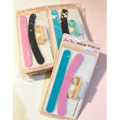 7CU-9162  SET DE LIMA Y CEPILLO PARA MANICURA 