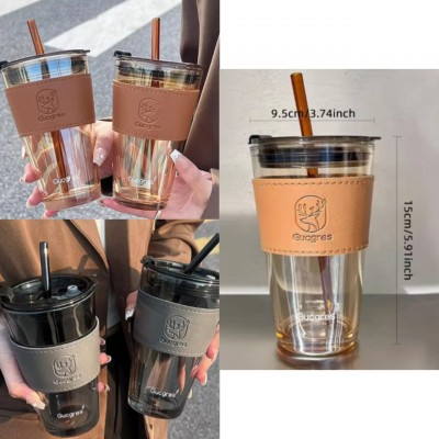 5TB-5066 G VASO DE VIDRIO HERMETICO CON PITILLO 450ML