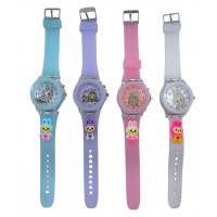 3EL-3086 RELOJ ANALOGICO DE LABUBU CON LUZ DE COLORES 