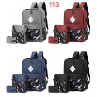 2BB-113 SET DE BOLSO DE CABALLERO DE 3 PIEZAS #J