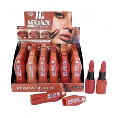 MA-CX2159 LABIAL MATTE NUDE ROMANTIC FOX CAJA 24 PCS