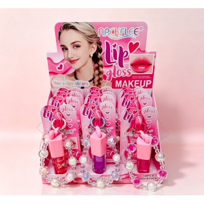 7MA-069 LIP GLOSS CON LLAVERO APCKFLEE X12 PCS #B