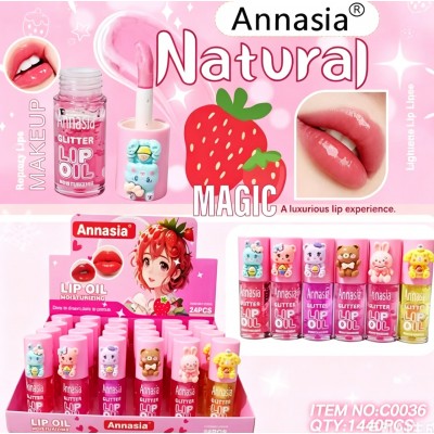 7MA-0036 LIP GLOSS ANNASIA NATURAL X24 PCS
