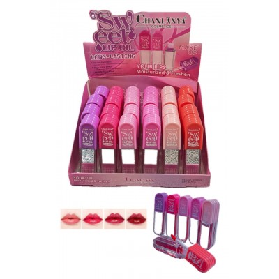 3MA-9526 TINTA PARA LABIOS CON ESPEJO CHANLANYA X 24 PCS 