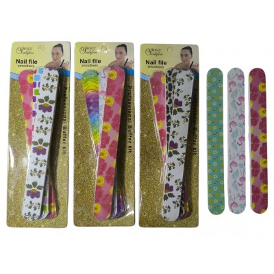 2CU-0022 TRIO DE LIMA ESTAMPADA PARA MANICURA 