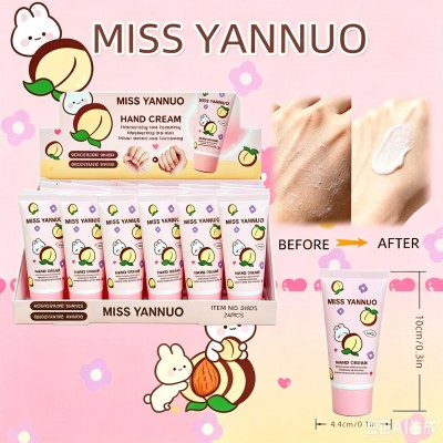 7CU-805  CREMA PARA MANOS CON FRAGANCIA DE DURAZNO X24 PCS