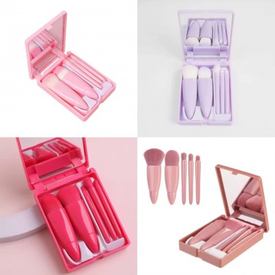 2MA-0007 SET DE BROCHA CON ESPEJO Y ESTUCHE X 5 PCS
