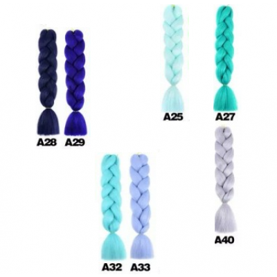 A14-015 165g 82 inch KANEKALON EXTENCIONES PARA HACER TRENZAS UNICOLOR 