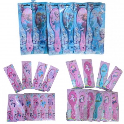 ★1-007 CEPILLO PARA NIÑAS ANIMADO X 12 PCS 20CM*8CM