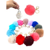 P14-009 LLAVERO DE POMPONES X12 