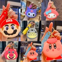 P14-012 LLAVERO DE BOLSITO KAWAII DE SILICON PARA AUDIFONOS 